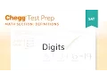 SAT prep - SAT Math Definition Digits