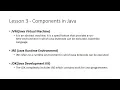 Lesson 3 - Components in Java