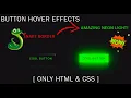 Create a Neon Light Button Animation Effects on Hover CSS Snake Comet Border HTML CSS ONLY