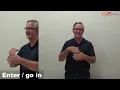 Active Verbs 31 Enter go in