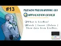ListBox in Python Tkinter Fetch insert Delete in ListBox