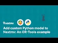Bring your custom Python decision model to Nextmv Build test deploy
