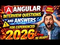 Angular Interview Questions and Answers For Experienced 2026 Angular Interview Questions