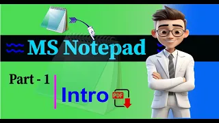 Introduction to MS Notepad Tutorial Part-1 Basics for Beginners Learn Step-by-Step