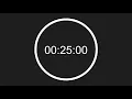 25 Minute Timer with Circular Progress Bar Stay Focused with End Alert