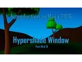 Maya Tutorial Hypershade Window Part 18 of 21