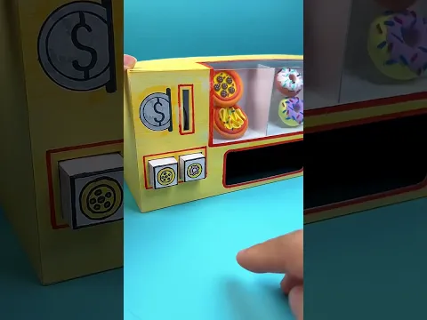DIY Working Pizza Vending Machine with Paper _ Paper Craft Ideas #shorts #papercraft