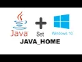 How set java path in windows 10