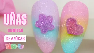 Uñas efecto Gomitas de Azúcar 💅🏼✨ Nail Art