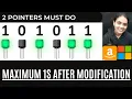 Maximum Ones after Modification InterviewBit Code Examples C