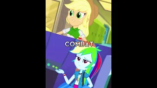 Rainbow Dash vs Applejack battle