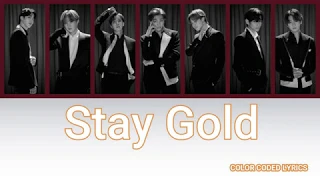 BTS 방탄소년단 Stay Gold Color Coded Lyrics 
