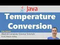 Java Temperature Conversion