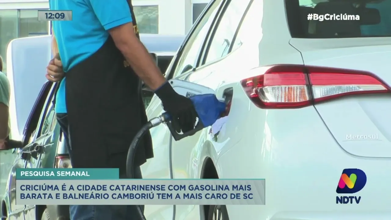 Pesquisa aponta Criciúma com a gasolina mais barata de SC