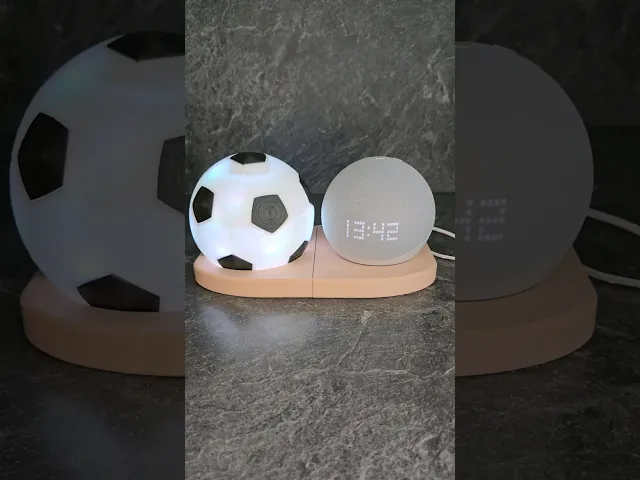 Football light station - Alexa dot 5, 3, homepod mini, Toniebox video thumbnail