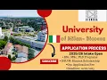 UNIVERSITY OF MILAN-BICOCCA 2025 APPLICATION PROCESS SCHOLARSHIPS STUDY IN ITALY 2025