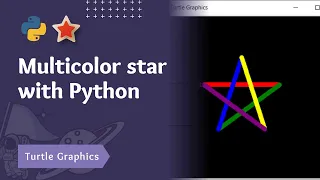 How to draw a Multicolor star in Python How to draw a star using Python Turtle Graphics