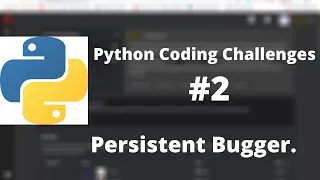 Python Coding Challenge Persistent Bugger