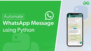 Automate WhatsApp Message Using Python GeeksforGeeks