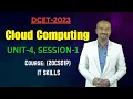 IT SKILLS CLOUD COMPUTING UNIT-4 SESSION-1 DIPLOMA CET 2024 KANNADA DCET SaaS PaaS