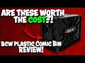 Plastic Comic Book Short Boxes Review BCW Short Comic Book Bin