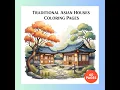 Traditional Asian Houses Coloring Pages