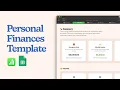 Personal Spreadsheet with Template - Apple Numbers and Google Sheets