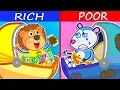 Download Lagu Rich Baby vs Broke Baby. Kids Stories | Lion Family | Cartoon for Kids