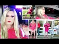 Crossdresser Tgirl Stockings Panties Garters Oh My Pink in Public