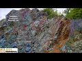 Palladium Filling Fractures In A Oxidized Outcrop