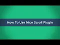 Create Website - 04 13-How To Use Nice Scroll Plugin