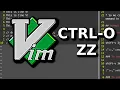 VIM ctrl-o zz