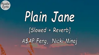 Download A$AP Ferg - Plain Jane _ Nicki Minaj [Slowed + Reverb]  (Lyrics Video) (Remix) (- ride with the mob) MP3