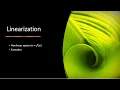 Nonlinear control systems - 2 2 Linearization