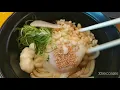 Today s lunch is Sushiro Sushi Kamatama Udon and Parfait