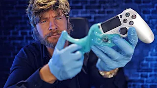 ASMR Professional Dirty PlayStation 4 Controller Deep Clean