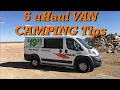 5 Tips for CAMPING in a uHaul Van