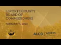 LaPorte County Board of Commissioners February 4 2026