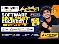 Amazon Hiring 2026 Software Development Engineer I Bangalore CTC 5 7 LPA SDE Jobs