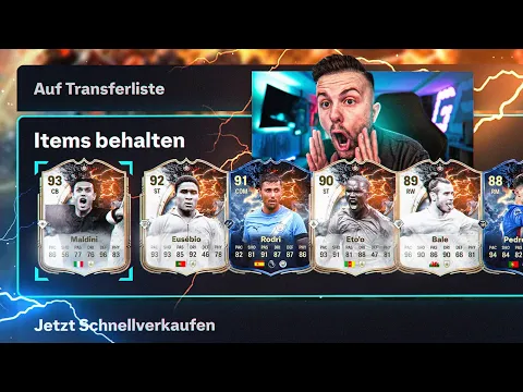 Video Thumbnail: 5x ICON GEZOGEN 😍 BLACK FRIDAY Lightning Rounds Pack Opening ESKALIERT 🔥 EA FC 26