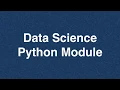 37 Data Science Python Module Online Training Download app from below link