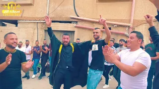 تكسير الكراسي والسحجة الفلسطينية مع الفنان ابراهيم عاشور زفة العريس ابراهيم موسى 