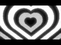 Black and White Y2k Neon LED Lights Heart Background 1 Hour Looped