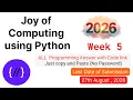 NPTEL Joy of Computing Using Python Week 5 All Programming Solutions Code Link 2026