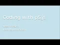 Week 1 Part 1 - Intro to p5 Glitch