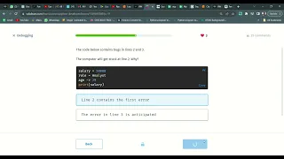 11 Debugging Python Developer Sololearn