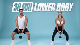 30 Min Lower Body Dumbbell Workout - Legs & Glutes - Build Muscle at Home