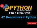 Decorators in Python Inner Functions