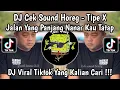 Download Lagu DJ CEK SOUND HOREG - TIPE X SELAMAT JALAN | JALAN YANG PANJANG NANAR KAU TATAP MIDLE NROTOK FULL BAS