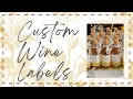 DIY WEDDING WINE LABELS CUSTOM WEDDING FAVORS DIY MINI WINE LABELS